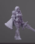Leanne - Order of the Iron Lily - 3d Printed Miniature Sculpted by RN Estudio