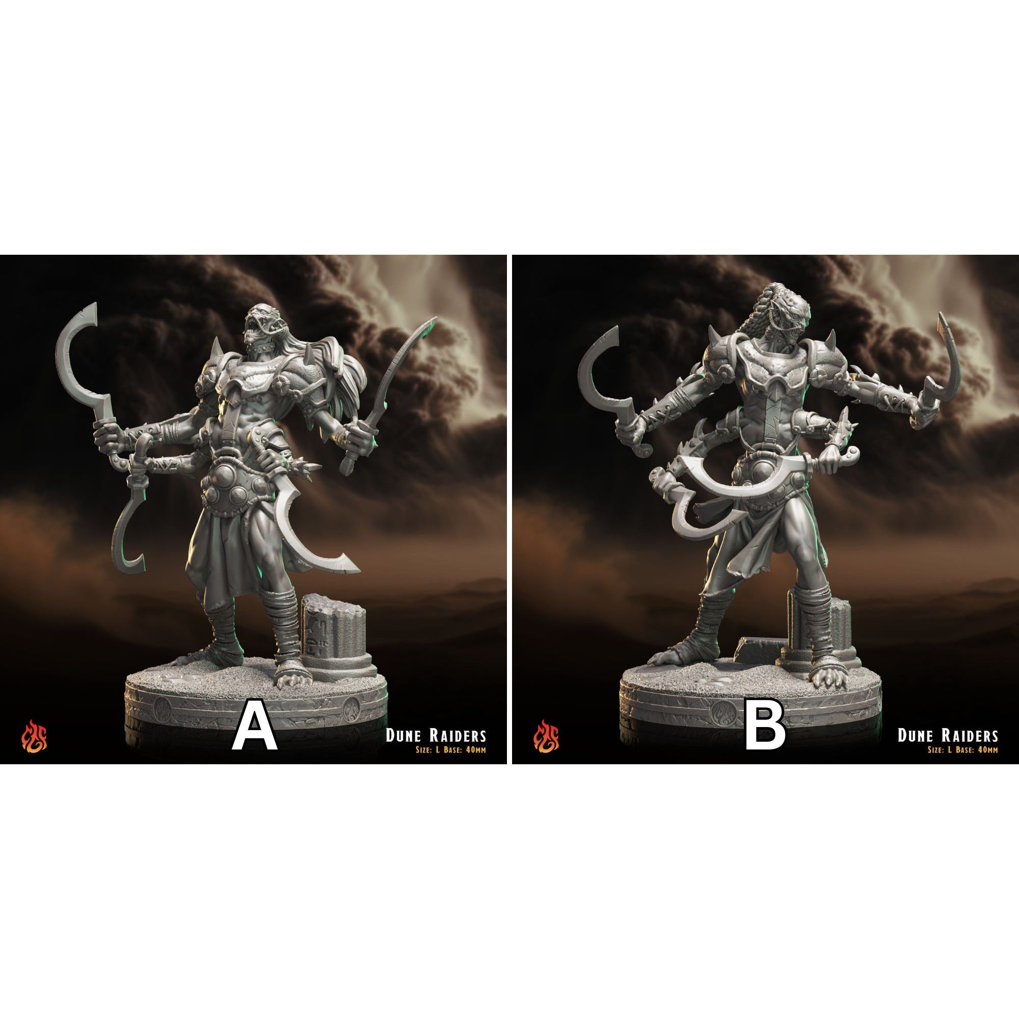 Dune Raiders - 3d Printed Miniature Sculpted by Crippled God Foundry