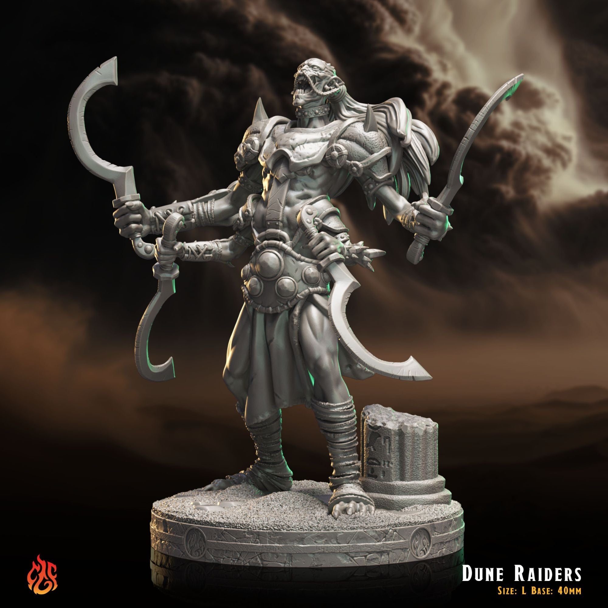 Dune Raiders - 3d Printed Miniature Sculpted by Crippled God Foundry