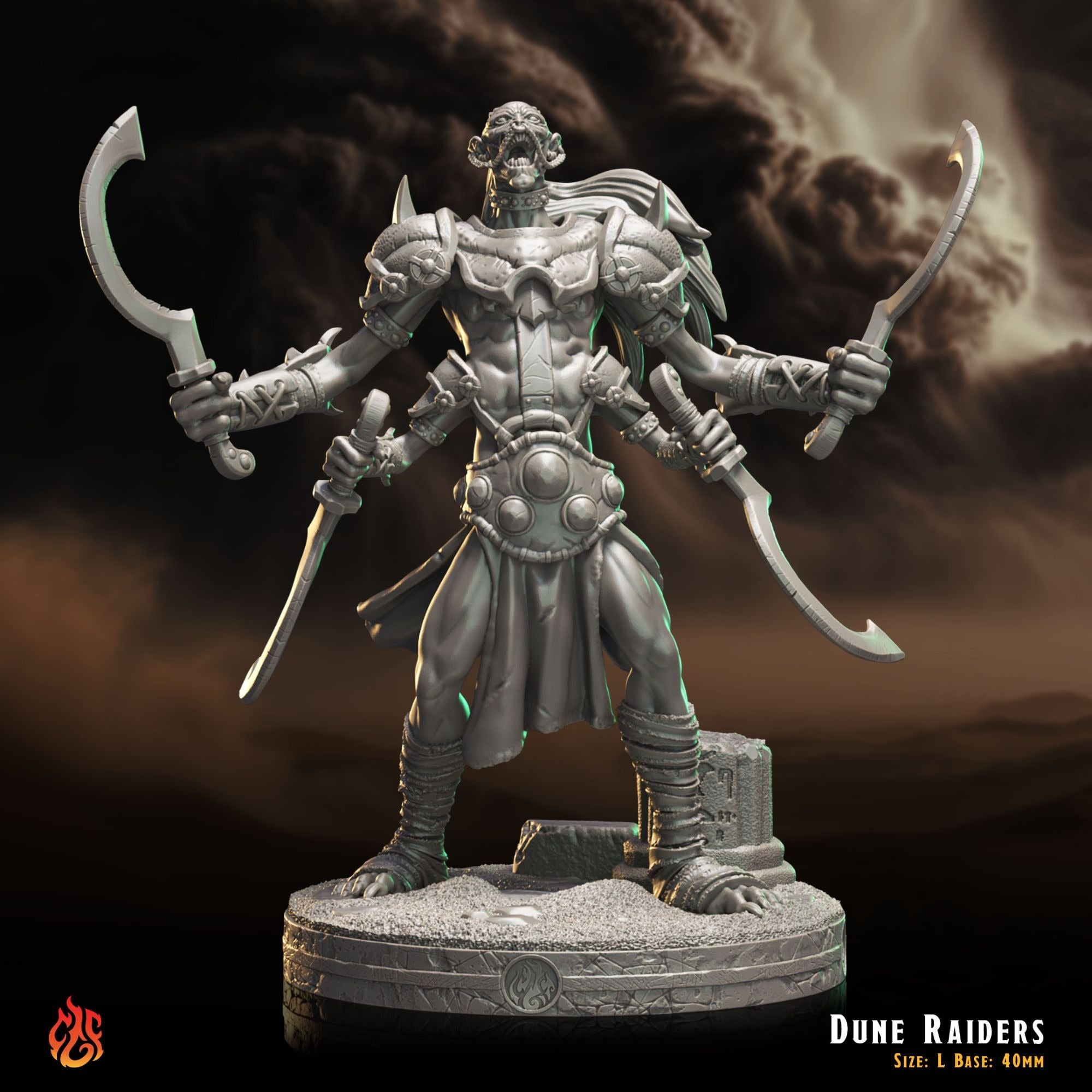 Dune Raiders - 3d Printed Miniature Sculpted by Crippled God Foundry