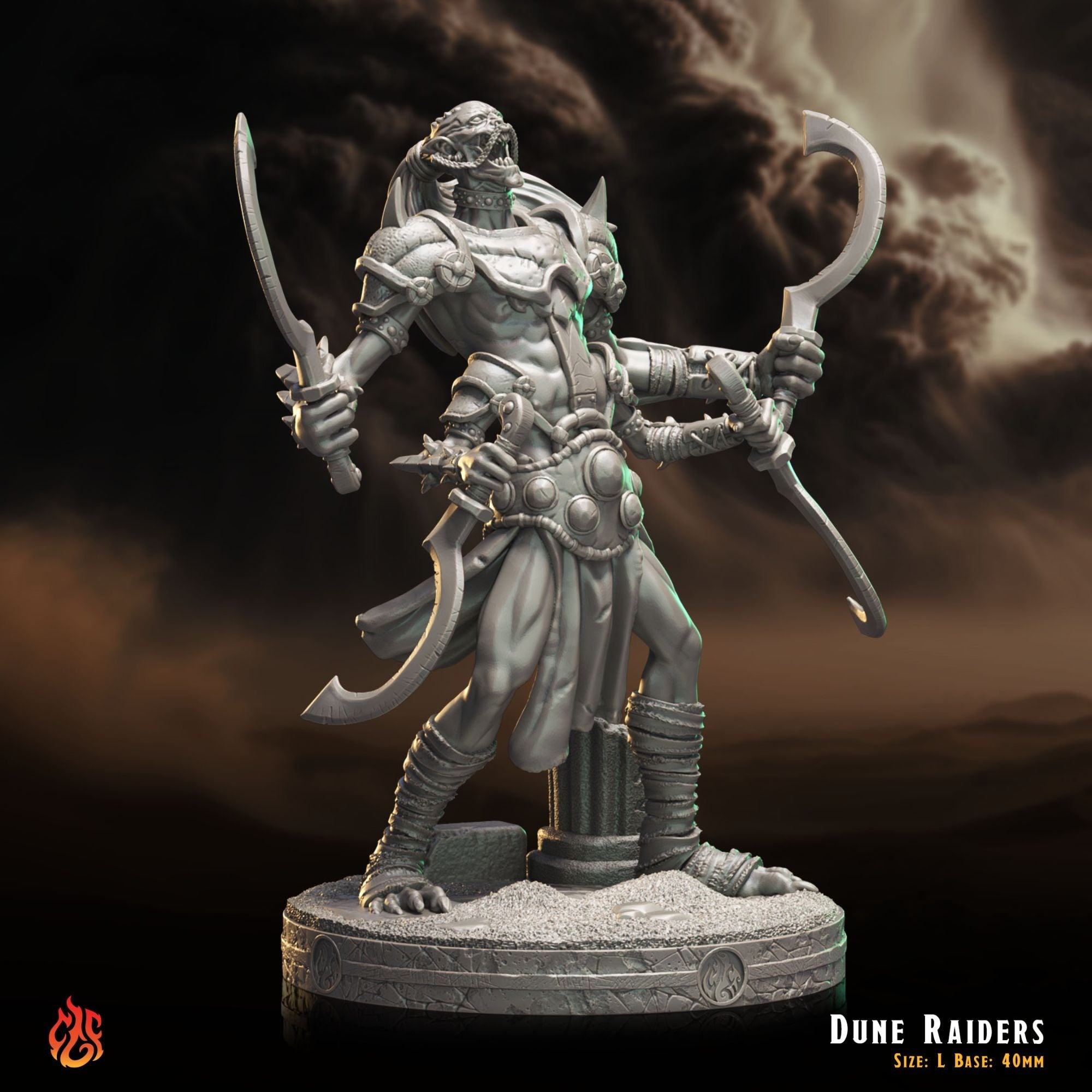 Dune Raiders - 3d Printed Miniature Sculpted by Crippled God Foundry