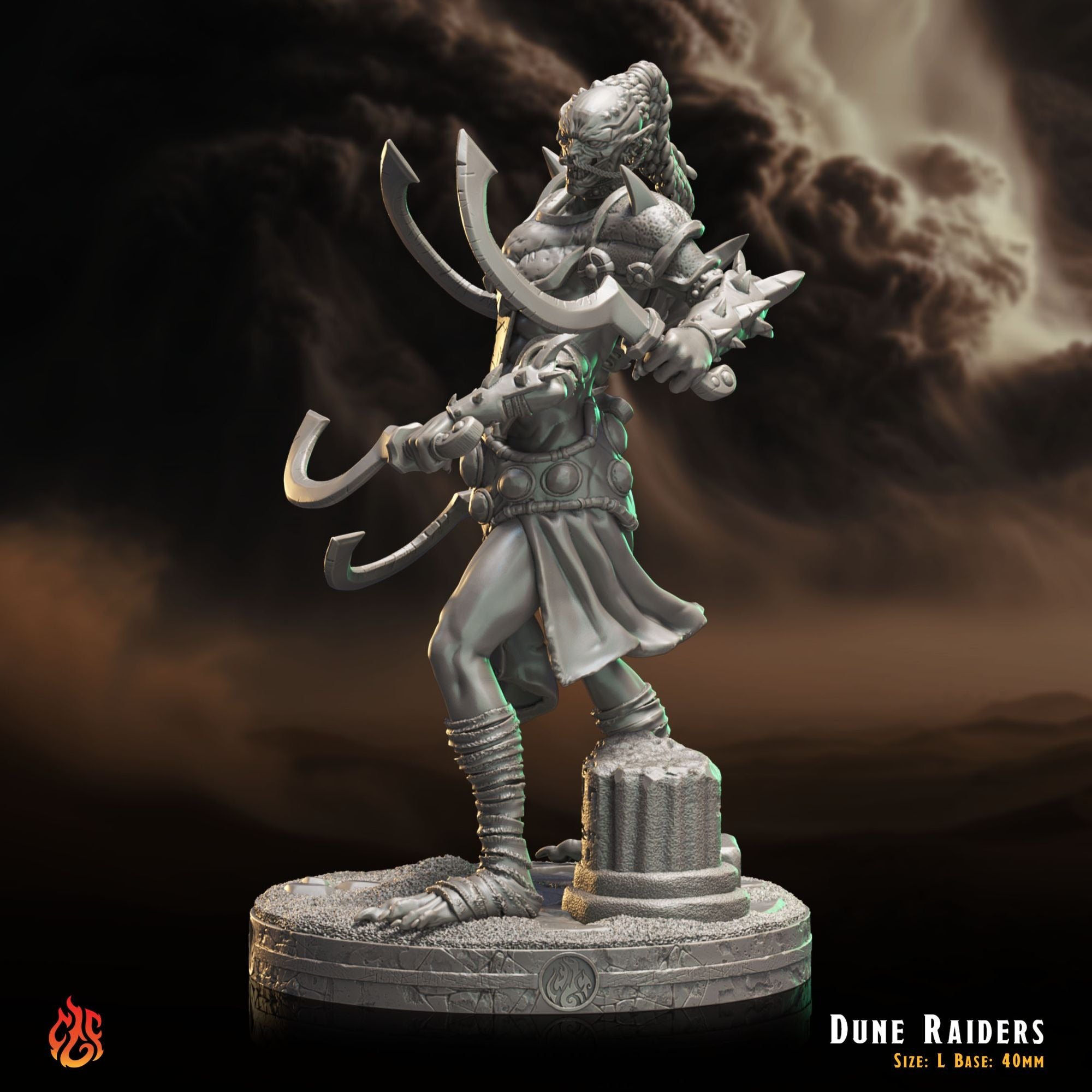 Dune Raiders - 3d Printed Miniature Sculpted by Crippled God Foundry