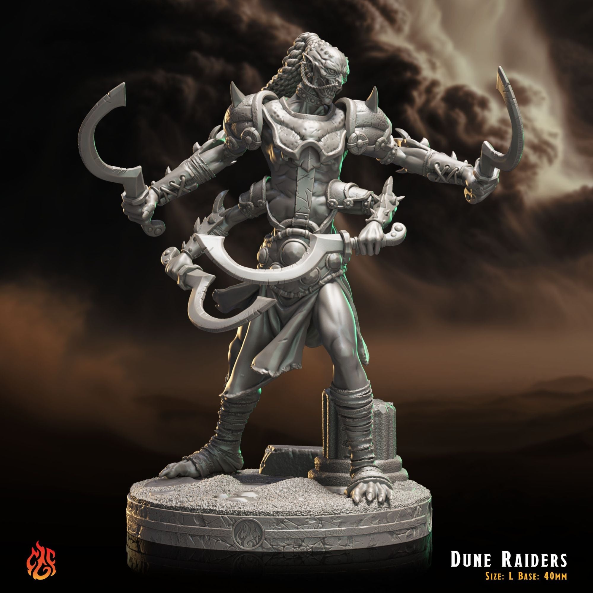 Dune Raiders - 3d Printed Miniature Sculpted by Crippled God Foundry