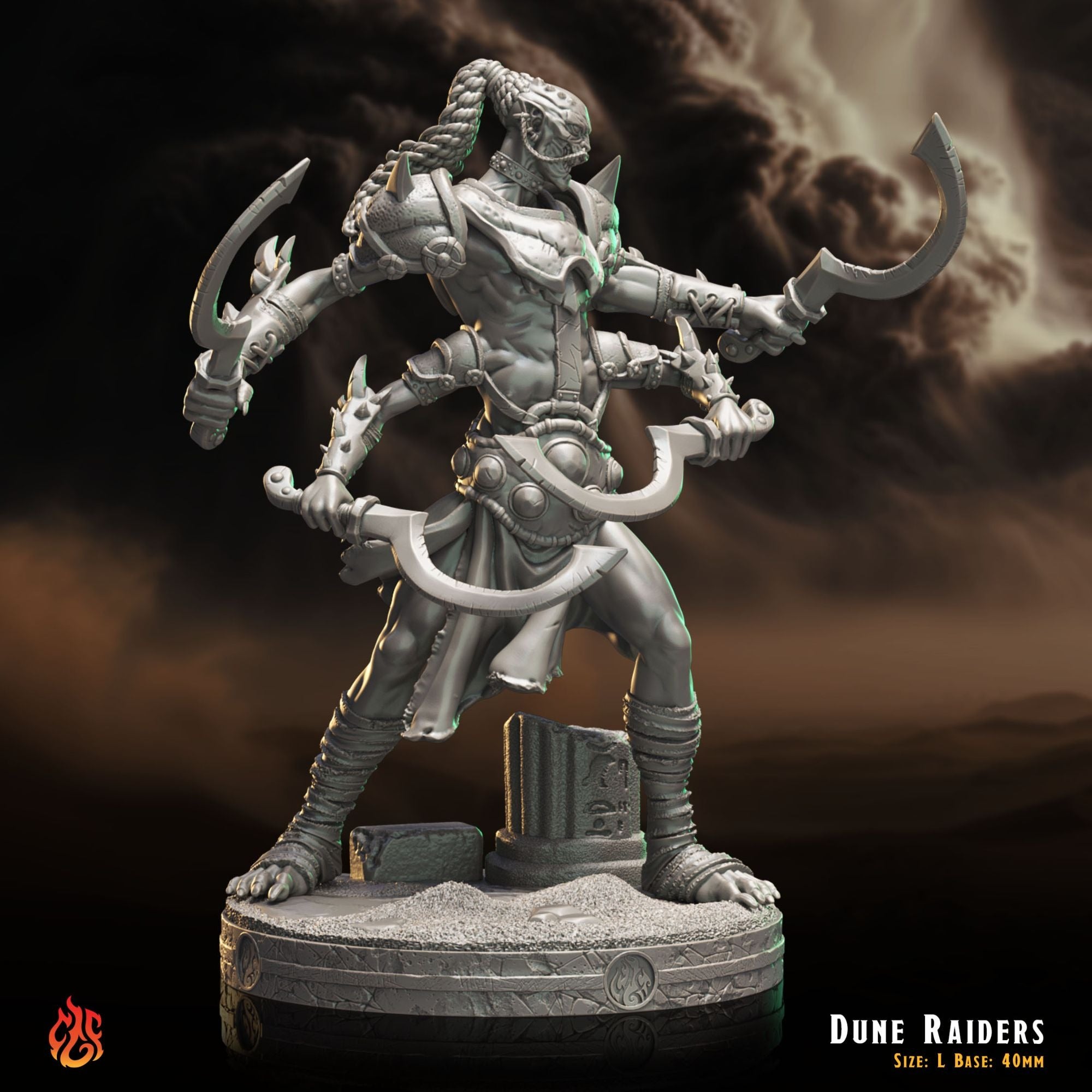 Dune Raiders - 3d Printed Miniature Sculpted by Crippled God Foundry