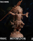 Hystrix Monk - 3d Printed Miniature Sculpted by Sordane Publishing