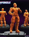 Mechanically Augmented Agent - 3d Printed Miniature Sculpted by Papsikels Miniatures