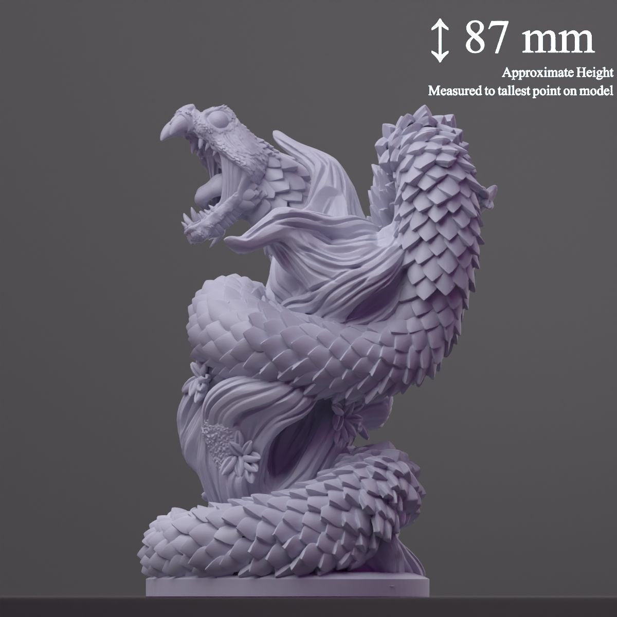 Bramble Viper - Brambleheart - 3d Printed Miniature sculpted by Kraken Games Lab