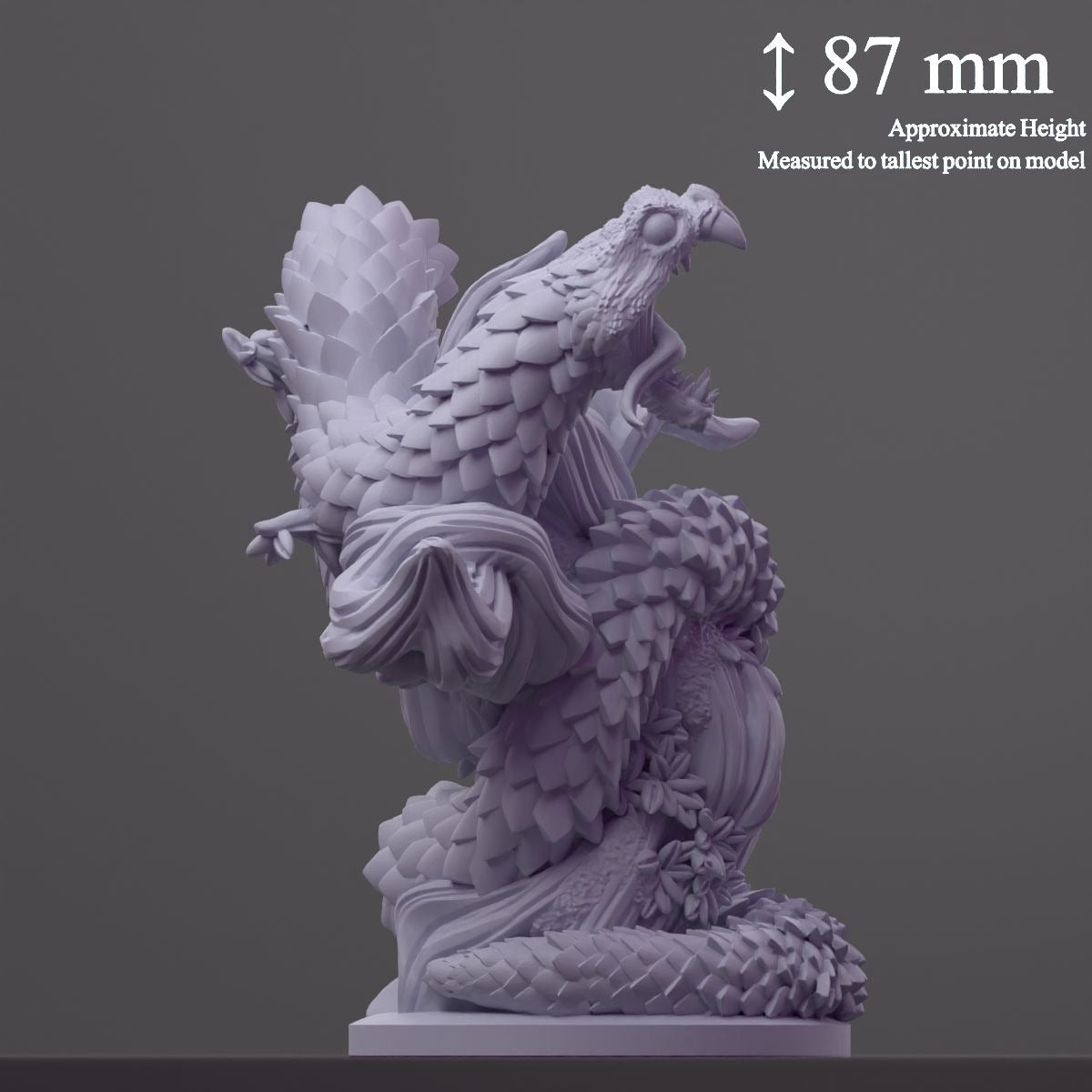 Bramble Viper - Brambleheart - 3d Printed Miniature sculpted by Kraken Games Lab