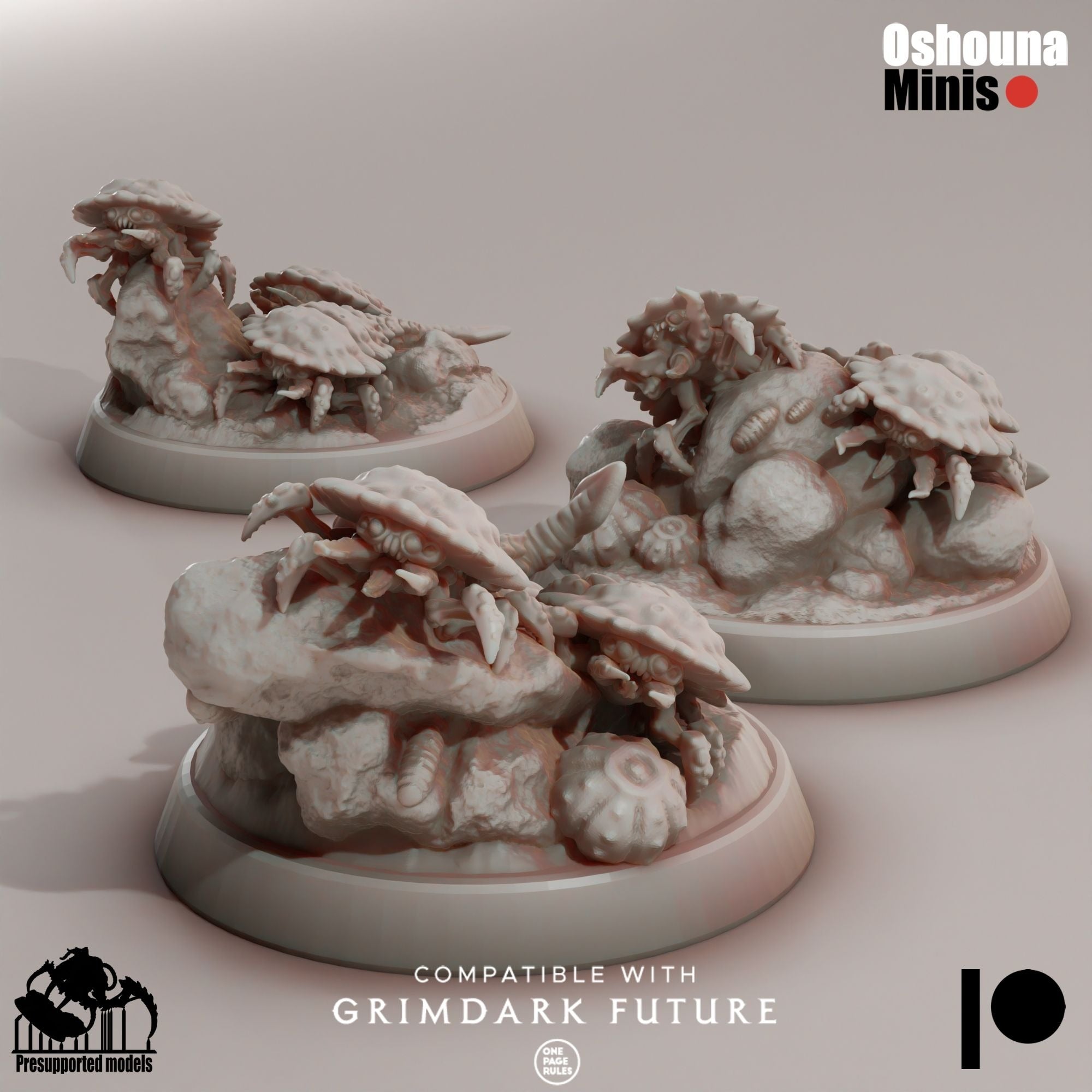 Alien Swarms - Deep Hive - 3d Printed Miniature by OshounaMinis