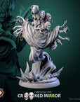 Phantom Waltzers - Through the Crooked Mirror - 3d Printed Miniature Sculpted by White Werewolf Tavern