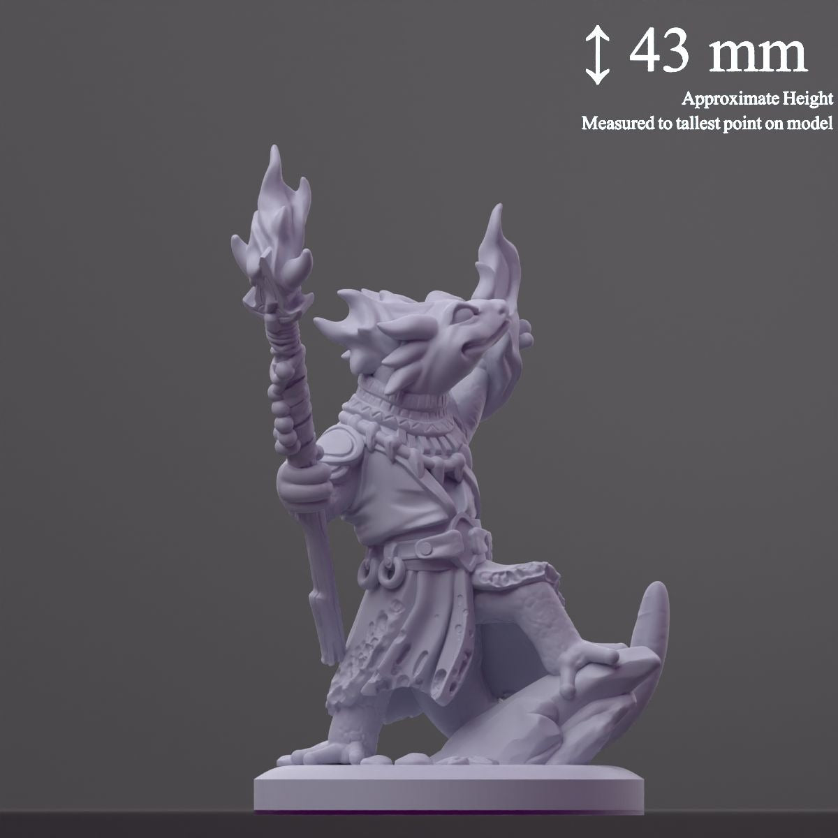 Inferno Salamancer - Brambleheart - 3d Printed Miniature sculpted by Kraken Games Lab