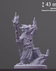 Inferno Salamancer - Brambleheart - 3d Printed Miniature sculpted by Kraken Games Lab