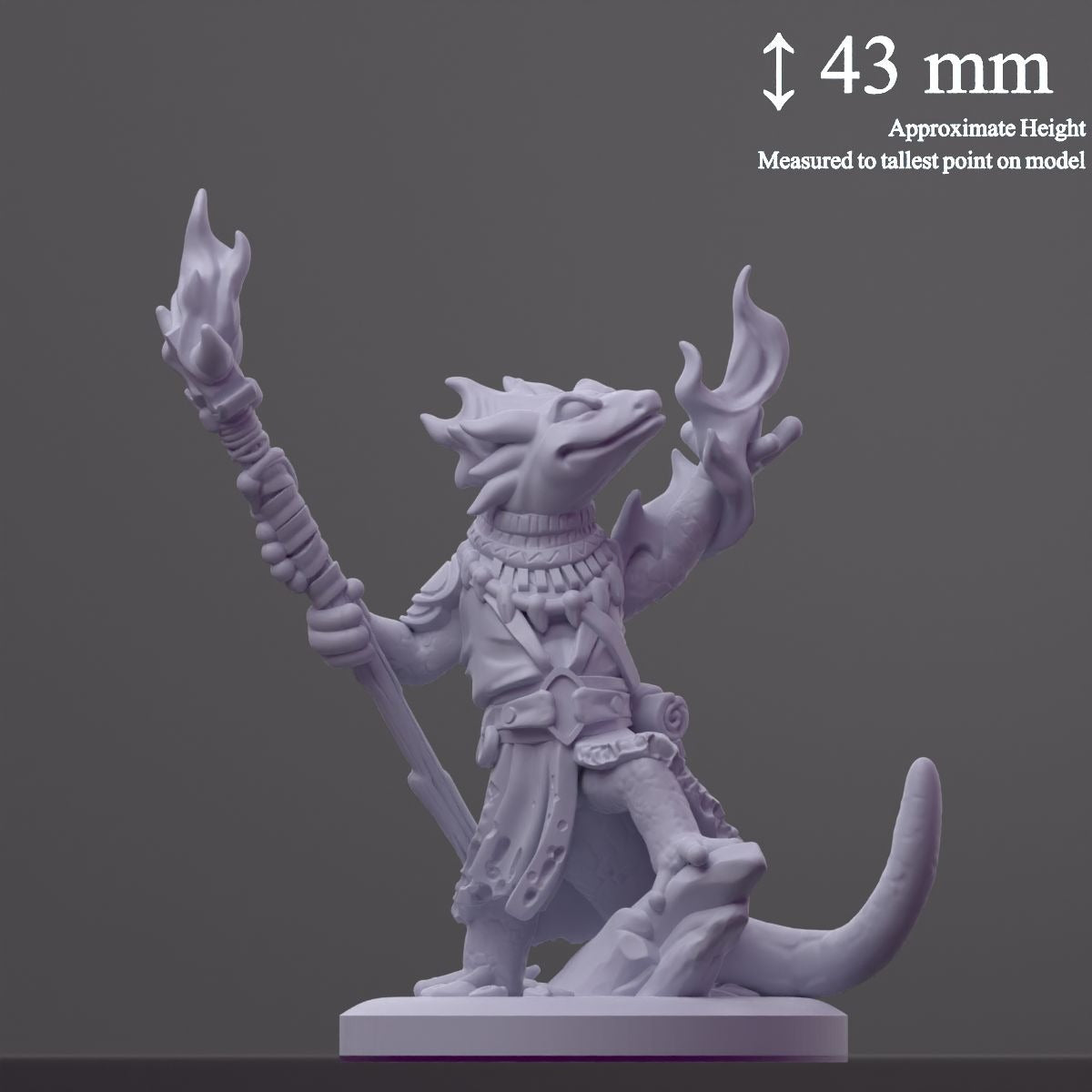 Inferno Salamancer - Brambleheart - 3d Printed Miniature sculpted by Kraken Games Lab