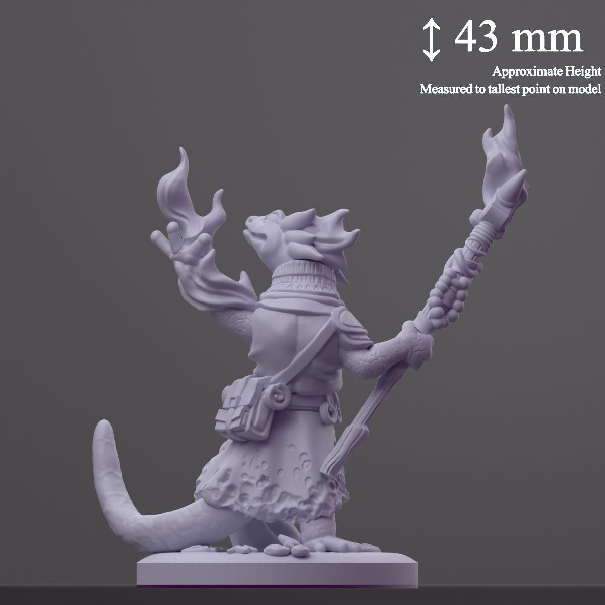 Inferno Salamancer - Brambleheart - 3d Printed Miniature sculpted by Kraken Games Lab