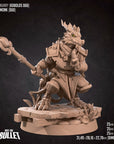 Kobold Monk - Kobold DND - 3d Printed Miniature sculpted by Bite the Bullet
