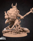 Kobold Monk - Kobold DND - 3d Printed Miniature sculpted by Bite the Bullet
