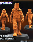 Papz Industries Hazmat Scientist - 3d Printed Miniature Sculpted by Papsikels Miniatures