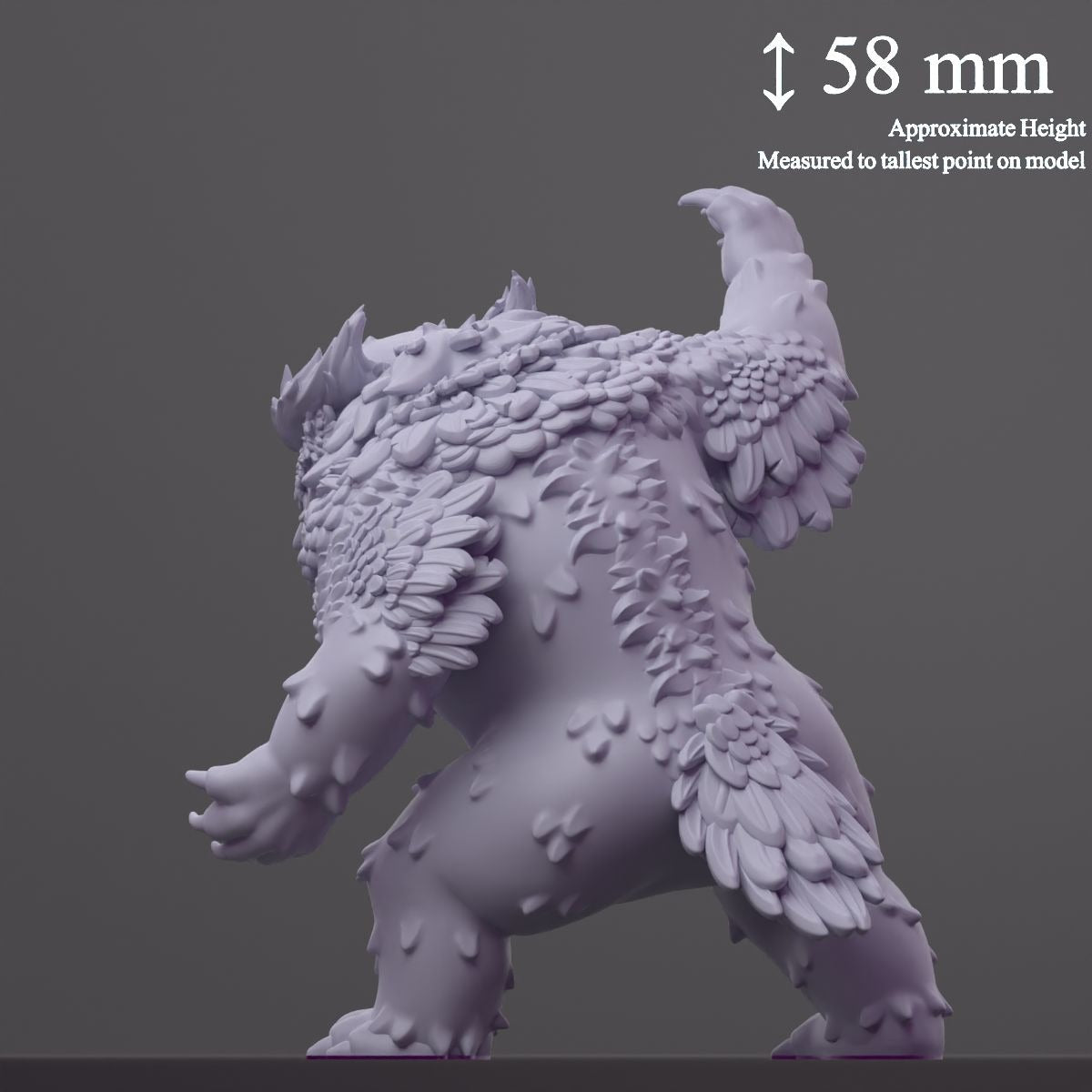Owlby (Owlbear) - Fantastic Creatures - 3d Printed Miniature Sculpted by Cast N Play