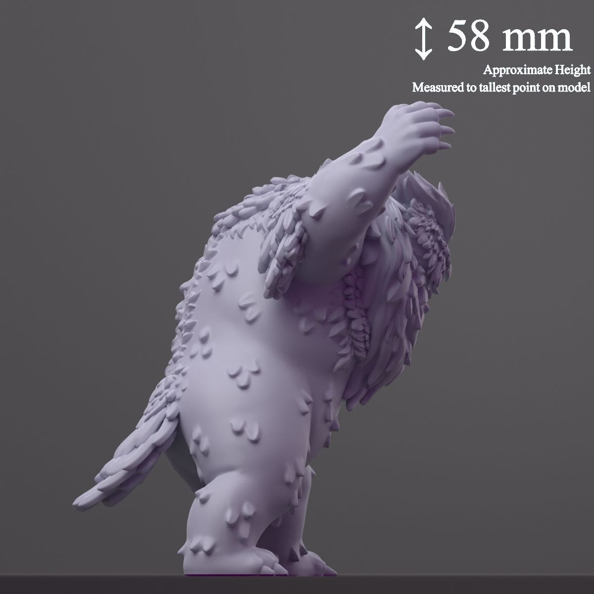 Owlby (Owlbear) - Fantastic Creatures - 3d Printed Miniature Sculpted by Cast N Play