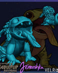 Leafyguana - Curious Critters of Whimsy Isle - 3d Printed Miniature Sculpted by Velrock Art Miniatures