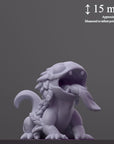 Leafyguana - Curious Critters of Whimsy Isle - 3d Printed Miniature Sculpted by Velrock Art Miniatures