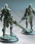 Forgotten Knights, Vine Possessed Armour - 3d Printed Miniature Sculpted by DM Stash