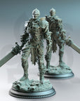 Forgotten Knights, Vine Possessed Armour - 3d Printed Miniature Sculpted by DM Stash
