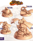Pygmyrn (Pygmy Wyvern) - Fantastic Creatures - 3d Printed Miniature Sculpted by Cast N Play