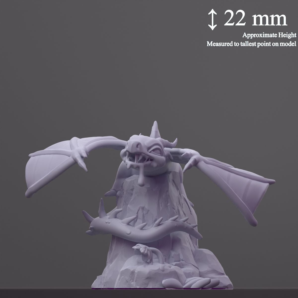 Pygmyrn (Pygmy Wyvern) - Fantastic Creatures - 3d Printed Miniature Sculpted by Cast N Play