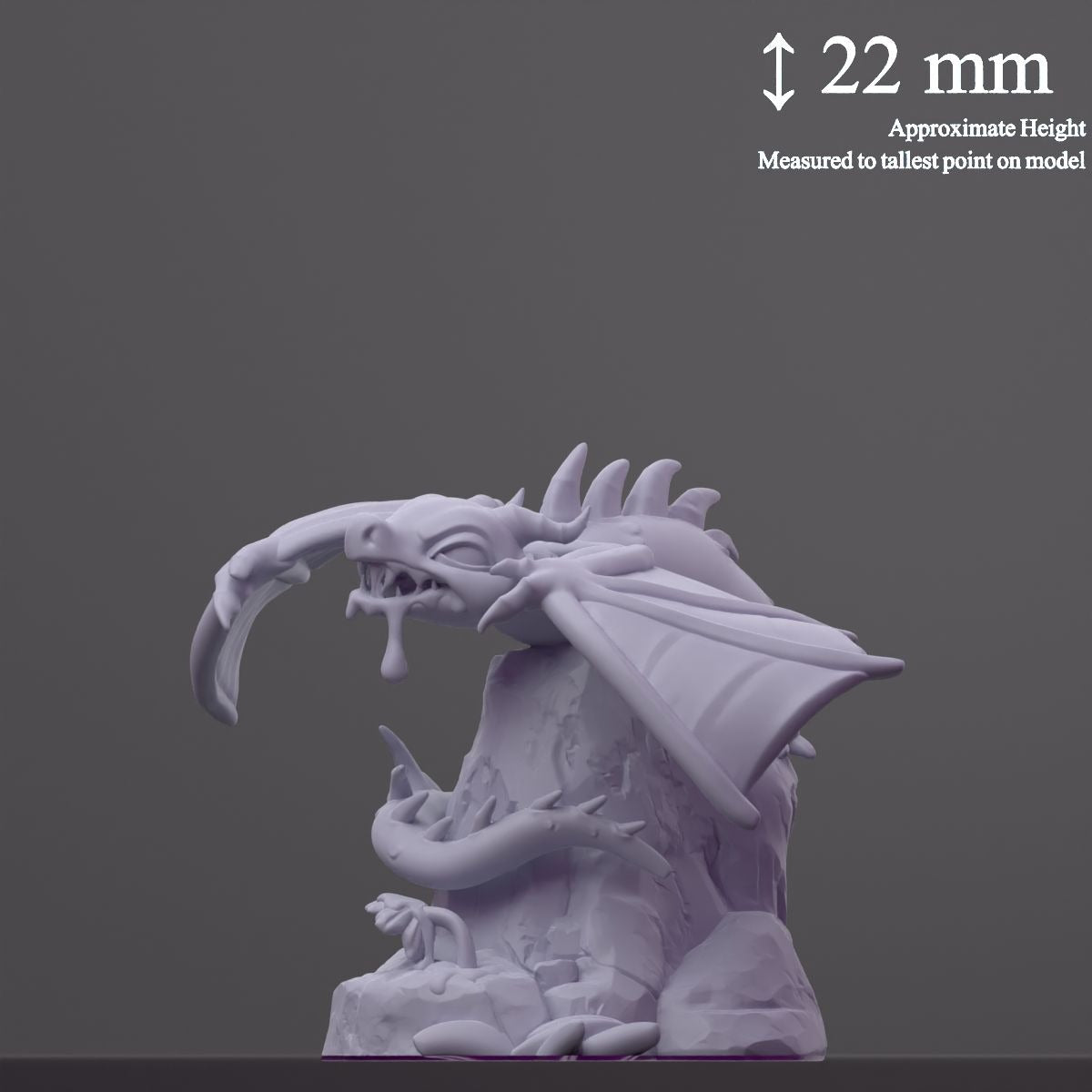 Pygmyrn (Pygmy Wyvern) - Fantastic Creatures - 3d Printed Miniature Sculpted by Cast N Play