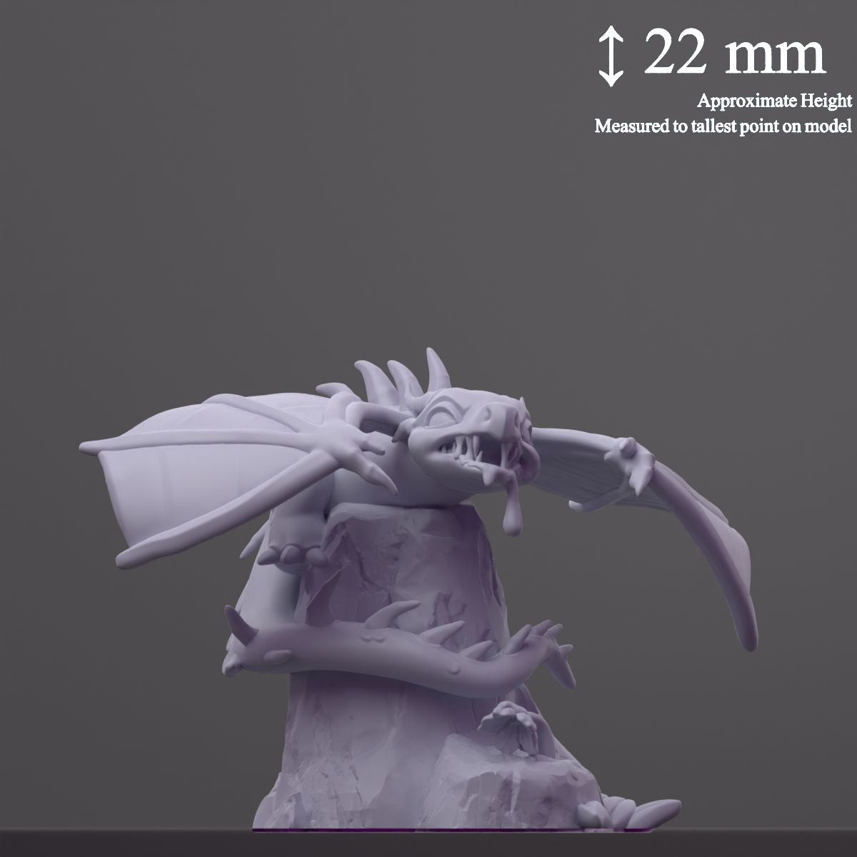Pygmyrn (Pygmy Wyvern) - Fantastic Creatures - 3d Printed Miniature Sculpted by Cast N Play