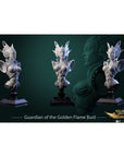 Guardian of the Golden Flame Bust - Gilded Wrath - 3d Printed Miniature Sculpted by White Werewolf Tavern