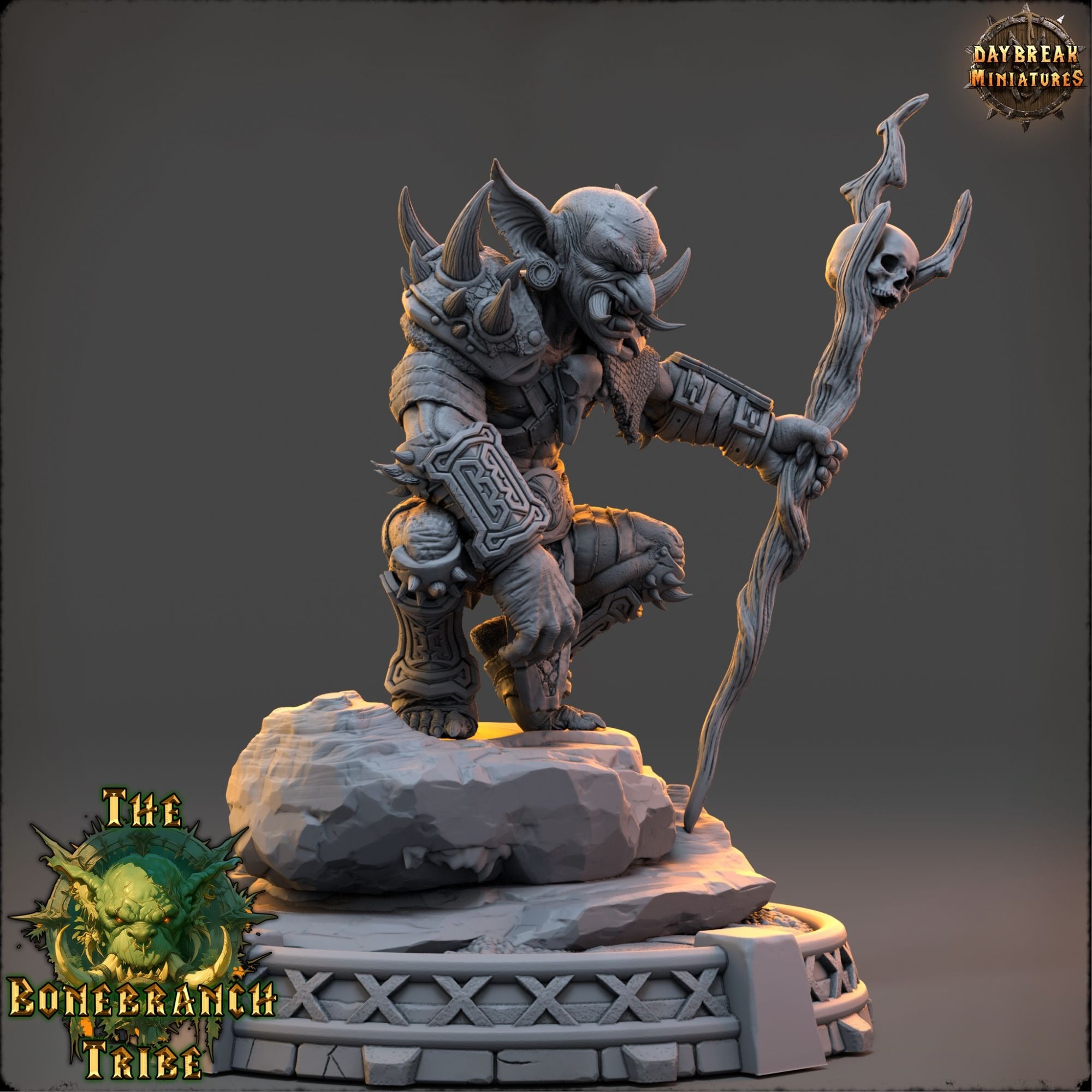 Gnartz the Rot-Eye - The Bonebranch Tribe (Goblins) - 3d Printed Miniature sculpted by Daybreak Miniatures