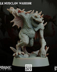 Krelk Mudclaw Warrior - 3d Printed Miniature Sculpted by Big Bad Evil Guys