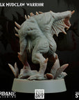 Krelk Mudclaw Warrior - 3d Printed Miniature Sculpted by Big Bad Evil Guys