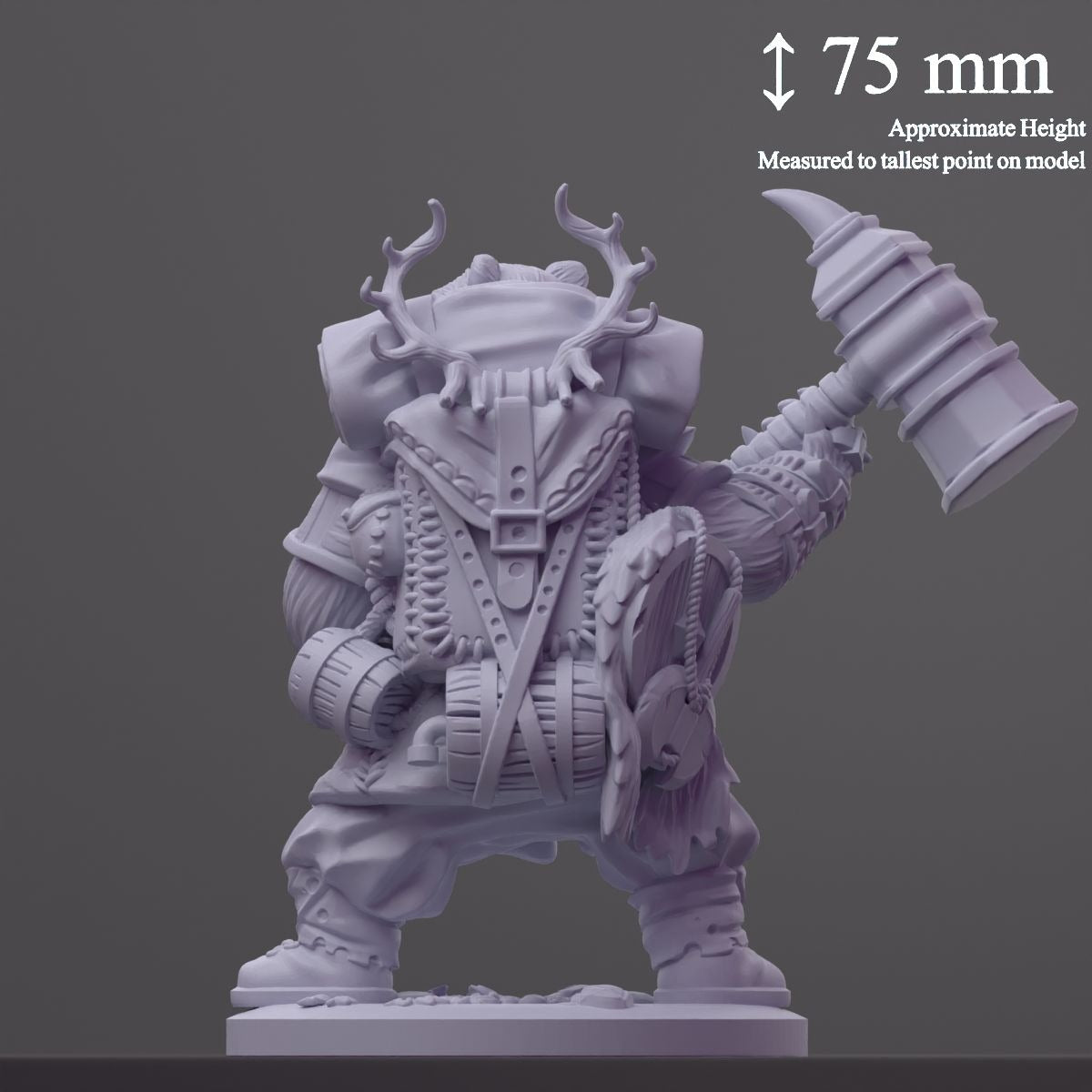 Bruin Brigands- Brambleheart - 3d Printed Miniature sculpted by Kraken Games Lab