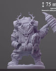 Bruin Brigands- Brambleheart - 3d Printed Miniature sculpted by Kraken Games Lab