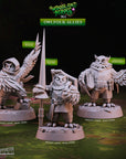 Owlfolk Allies - Woodland Heroes - 3d Printed Miniature Sculpted by Cast N Play