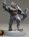 King Goldenmane - Kings of Karmaaz (Lionfolk) - 3d Printed Miniature sculpted by Daybreak Miniatures
