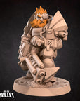 Space Dwarf Soldier - Bullet Galaxy - 3d Printed Miniature sculpted by Bite the Bullet
