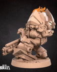 Space Dwarf Soldier - Bullet Galaxy - 3d Printed Miniature sculpted by Bite the Bullet