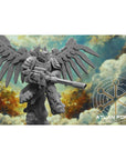 Angelic Flying Artillerymen - 3 Model Modular Unit 3d Printed Sculpted by Atlan Forge