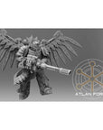 Angelic Flying Artillerymen - 3 Model Modular Unit 3d Printed Sculpted by Atlan Forge