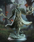 Pontifax the Emerald Eyed, Fey Court Wizard - 3d Printed Miniature Sculpted by DM Stash