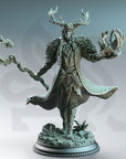 Pontifax the Emerald Eyed, Fey Court Wizard - 3d Printed Miniature Sculpted by DM Stash
