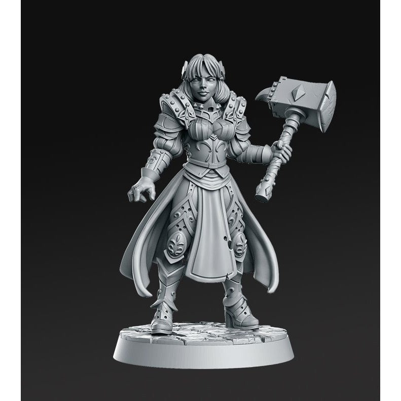 Maryka - Order of the Iron Lily - 3d Printed Miniature Sculpted by RN Estudio