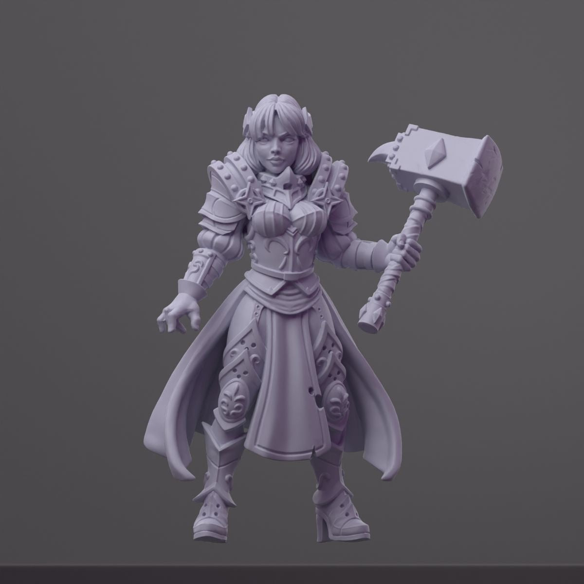 Maryka - Order of the Iron Lily - 3d Printed Miniature Sculpted by RN Estudio