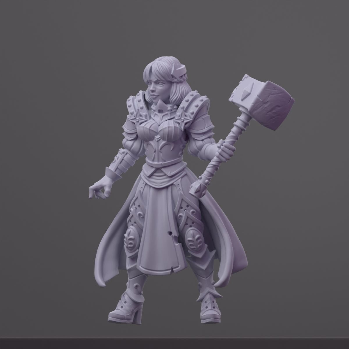 Maryka - Order of the Iron Lily - 3d Printed Miniature Sculpted by RN Estudio
