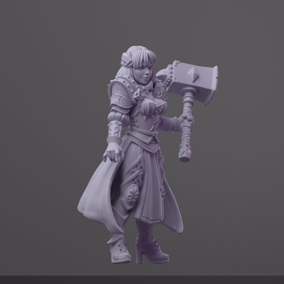 Maryka - Order of the Iron Lily - 3d Printed Miniature Sculpted by RN Estudio