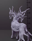 Feral Druid Stag - Army of Darkness: Dark Elves - 3d Printed Miniature Sculpted by Monolith Arts